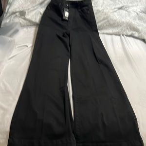 Fashion nova Classic high waist trouser flare jeans - size 3 - Black